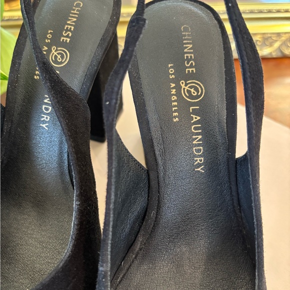 Chinese Laundry Black Women's Slingback Heels - Picture 3 of 8